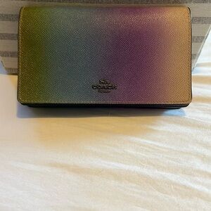 Rare rainbow ombré coach bag